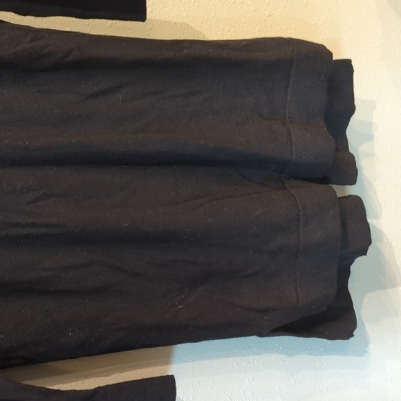 J.Jill Merino 100% Wool Sweater Top Black Longline - Picture 6 of 10